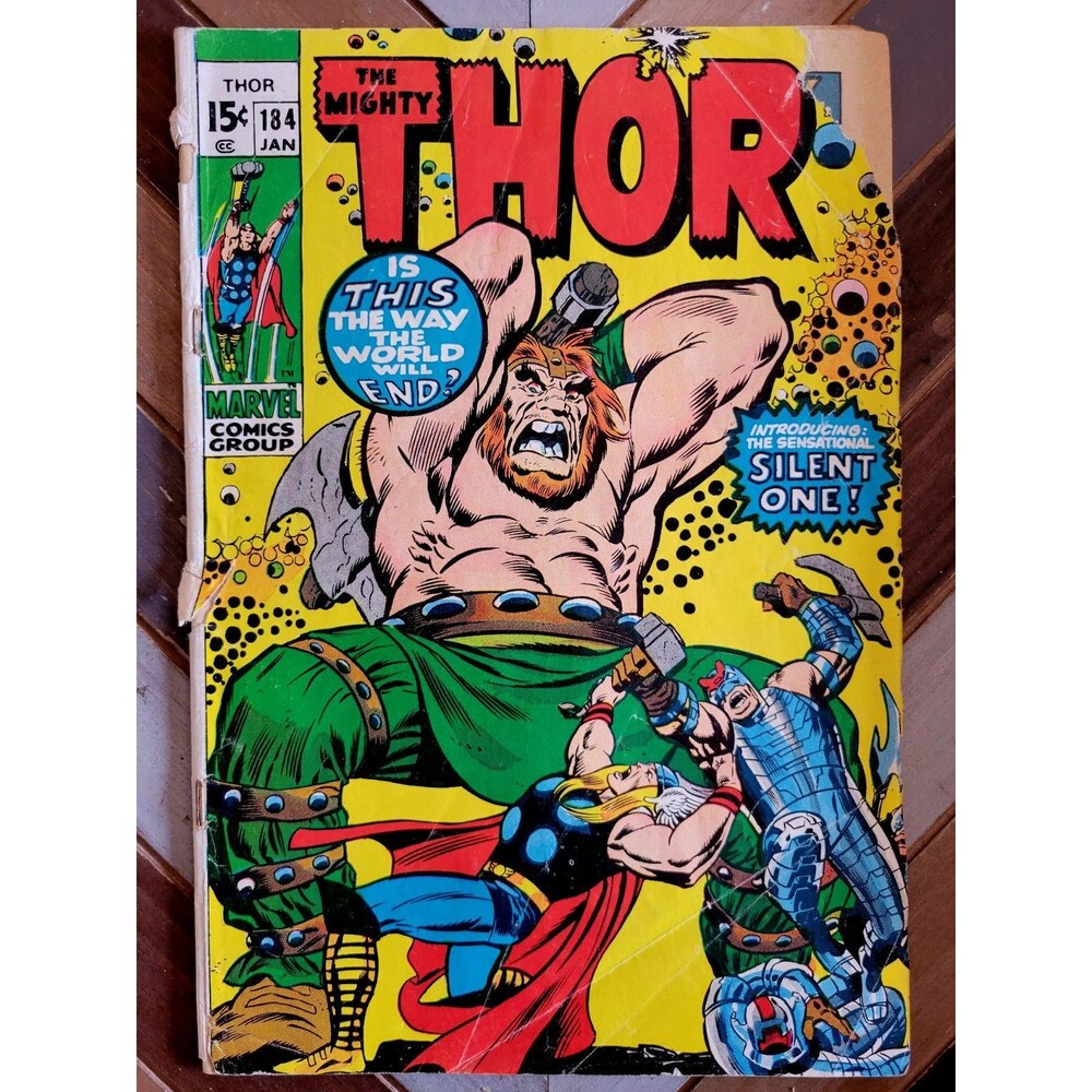 Thor #184 (Marvel 1971) 1st App Silent One By Stan Lee & John Buscema! VG- (3.5)